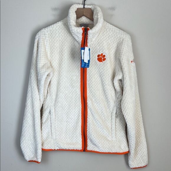 NWT Clemson Tigers Women's Columbia Sherpa Full Zip Jacket Sz Medium - Picture 2 of 10
